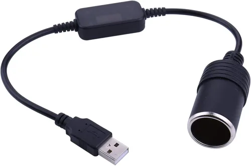 Miniatura 2 de Adaptador USB para encendedor de cigarrillos – iGreely USB A macho a 12 V para encendedor de cigarrillos de coche, convertidor de cable hembra de 1