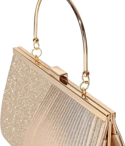 Miniatura 8 de Bolsos de noche para mujer con lentejuelas y purpurina bolsos de mano para mujer bolso de sobre bolso formal de boda fiesta de graduación