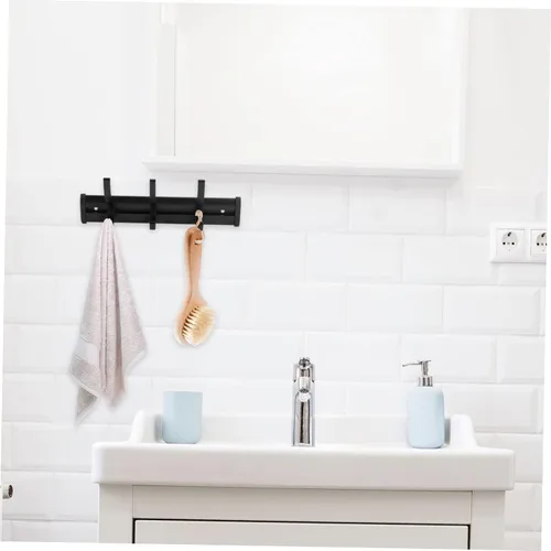 Miniatura 3 de DOITOOL Percha de baño para almacenamiento de inodoro, ganchos para ducha, gancho para toallas de baño