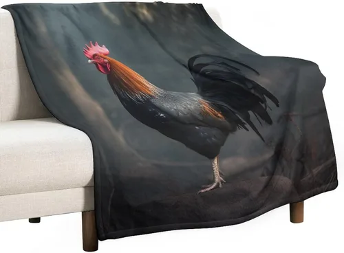 Miniatura 47 de Manta de gallos orgánica de forro polar de pollo de 30 x 40 pulgadas, manta de franela para sofá, cama para adultos, niños, adolescentes, regalo