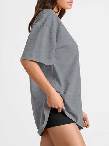 Miniatura 28 de Trendy Queen - Camisetas de entrenamiento de moda para mujer, camisetas atléticas de manga corta para verano y primavera, disponibles en tallas