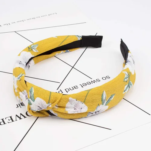 Miniatura 6 de VELSCRUN Diademas anudadas para mujer, 12 unidades, diadema ancha, estilo bohemio, turbante, banda elástica para el cabello, accesorios