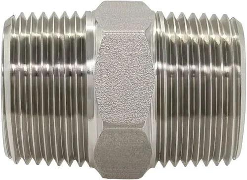 Miniatura 6 de Hooshing 4 piezas de pezón hexagonal 3/4 "macho NPT acero inoxidable 304 accesorios de tubería roscada para kit de preparación tubería casera