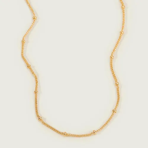 Miniatura 6 de MEVECCO - Delicada gargantilla y collar de cadena chapada en oro de 14 quilates, joyería de regalo para mujer