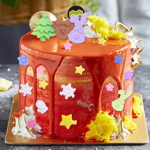 Miniatura 2 de Rolin Roly Molde de silicona para tartas de flores, molde de fondant de conejo, moldes de chocolate rosa, molde de arcilla polimérica, moldes