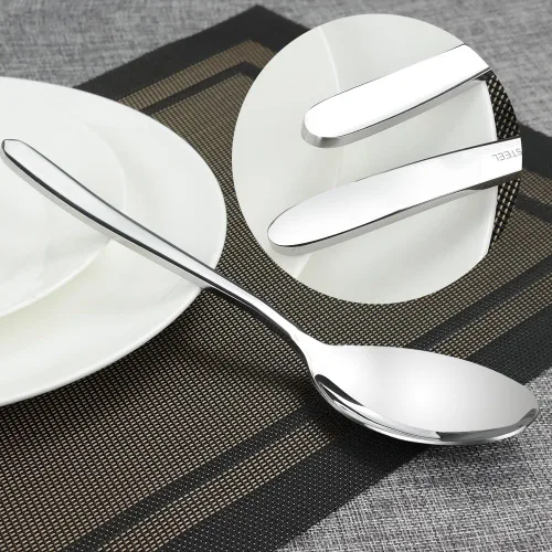 Miniatura 6 de Kekow Cucharas para servir buffet de acero inoxidable de 8 piezas