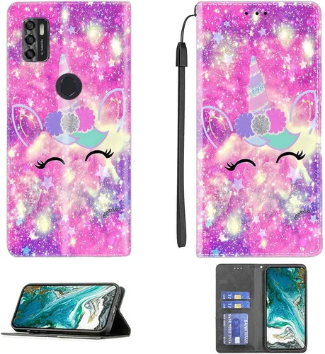 Miniatura 351 de Funda para Moto One Zoom compatible con Motorola One Zoom Phone Case Flip Stand Cover Magnetic Close YHD