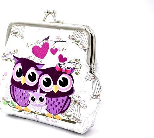 Miniatura 2 de Nodykka Monedero de piel sintética con bonito diseño de animales bolsa de cambio regalos para mujeres niños y niñas