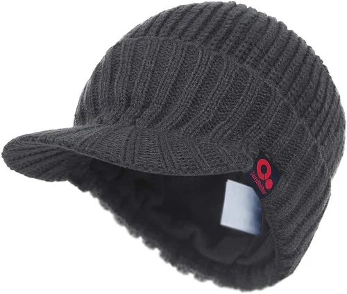 Miniatura 19 de Janey&Rubbins Gorro de punto diario con orejeras con forro polar y calavera