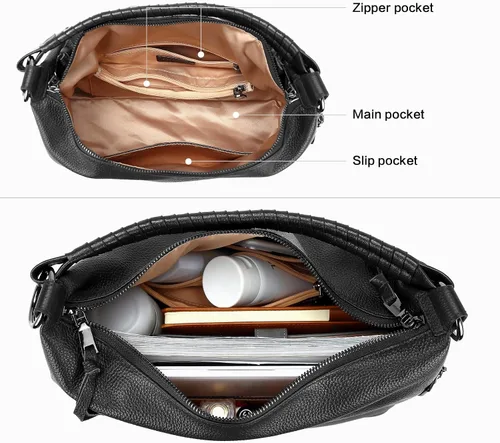 Miniatura 4 de BOSTANTEN Bolso de mano de cuero para mujer, bolsos de hombro