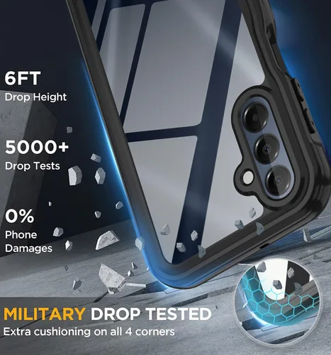 Miniatura 4 de for Samsung Galaxy A16 5G Case Waterproof Built-in Screen Protector IP68 Waterproof 360° Full Body Protective Heavy Duty Shockproof Dustproof