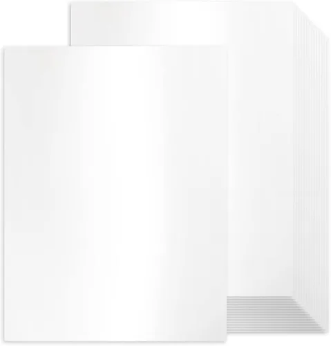 Miniatura 13 de Goefun - 100 hojas de cartulina azul brillante de 8.5 x 11 pulgadas, papel metálico de 80 libras para invitaciones, bodas, fiestas, duchas azul