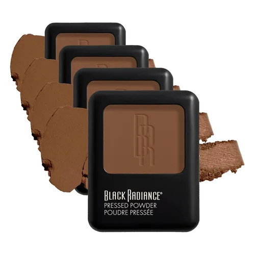 Miniatura 17 de Black Radiance Polvo prensado, acabado mate rico en pigmentos para tonos de piel claros, compacto absorbente de aceite con espejo y esponja