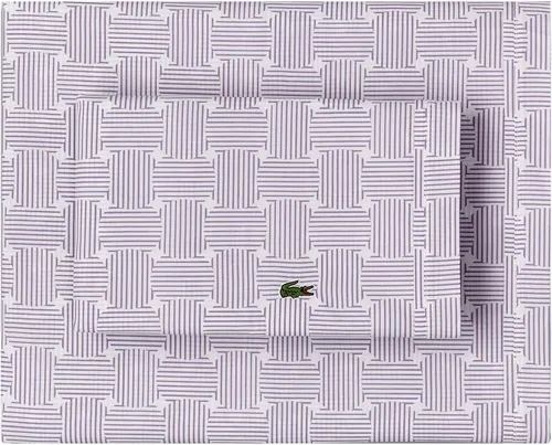 Miniatura 23 de Lacoste Juego de sábanas de algodón de 3 piezas, camuflaje, avena, tamaño individual