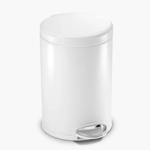 Miniatura 8 de simplehuman - Cubo de basura redondo para baño de 1.2 galones / 4.5 litros, de acero inoxidable cepillado