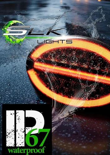 Miniatura 6 de SLK Luces C5 Paquete de 3 piezas de luces traseras ahumadas, luz de freno LED de láser y halo, marcadores laterales con arnés para flash hiperactivo