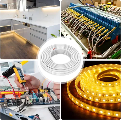 Miniatura 7 de Emitever Cable de pared LED de iluminación de alambre de cobre, calibre 18, multicolor, 26 pies