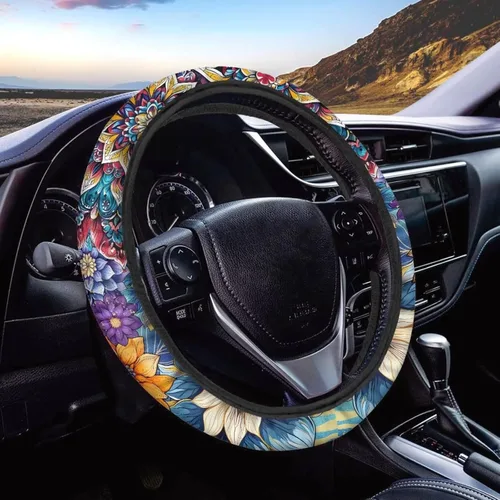 Miniatura 49 de AFPANQZ - Fundas para volante con diseño de nebulosa y galaxia, 14-15 pulgadas, ajuste universal, para la mayoría de los coches, sedanes, SUV