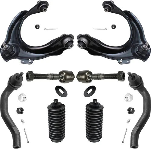 Miniatura 320 de Detroit Axle - Kit de brazos de control de extremo delantero de 8 piezas para Dodge Dakota 00-04, Durango 00-03, 4 brazos de control superior e