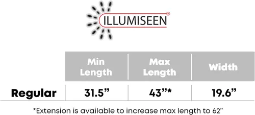Miniatura 6 de ILLUMISEEN Cinturón reflectante LED Luces LED de alta visibilidad con 2 modos de iluminación Hebilla ajustable de liberación rápida Recargable