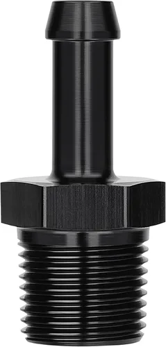 Miniatura 6 de EVIL ENERGY 3/8" NPT macho a 1/2" adaptador de montaje de púas 45 grados aluminio negro