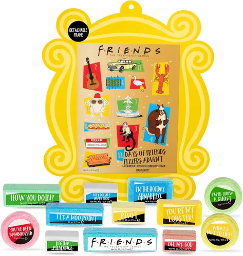Miniatura 2 de MAD BEAUTY Calendario de Adviento de programas de televisión Friends, 12 días de baños, perfumadas para el cuidado corporal y bombas de baño
