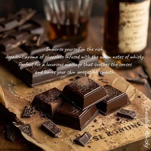 Miniatura 5 de MELONY Vela de Aceite de Masaje Excelente para Calmar, Aliviar y Relajar con Cera de Soja Natural 8.1oz (Chocolate Whiskey)