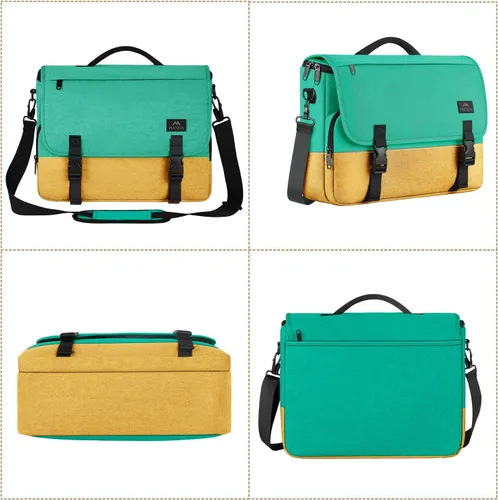 Miniatura 31 de MATEIN Bolsa tipo mensajero para hombres, mochila escolar para adolescentes, ligera de 17.3 pulgadas, maletín para laptop grande, bolsa cruzada