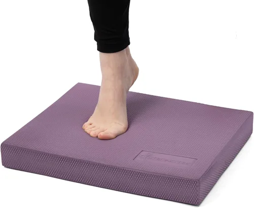Miniatura 8 de StrongTek Almohadilla de equilibrio profesional de espuma para ejercicios, 15.8 x 13 x 2 pulgadas, rodillera de espuma TPE de alta densidad, Azul