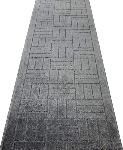 Miniatura 3 de Alfombra de Pasillo de Longitud Personalizada, Antideslizante, Ladrillos Antracita, 26 Pulgadas X 2 Pies, Felpudo, Vendido y Precio por Pie