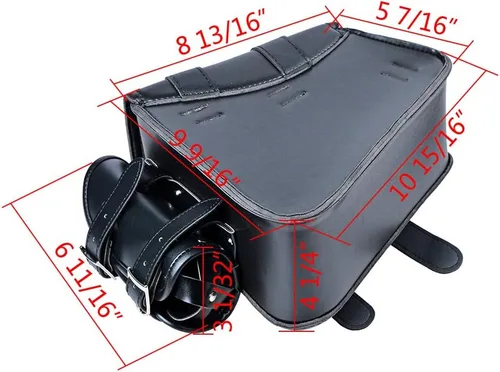 Miniatura 2 de Bolsa de equipaje para asiento monoplaza + correas de montaje para Harley Sportster XL883 XL1200