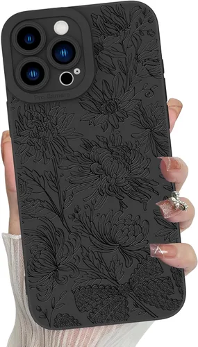 Miniatura 28 de MZELQ para iPhone 12 Pro Max, Funda de silicona con patrón floral de flores y girasoles, rosa, lindo, protección de cámara, funda suave y delgada