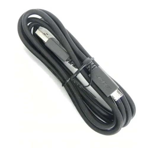 Miniatura 3 de Cable de carga USB de repuesto compatible con auriculares Bose SoundLink Revolve/Revolve+ Mini/Mini2/QC20/QC30/QC25/QC35 (3.3 pies/negro)