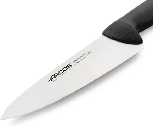 Miniatura 3 de Arcos Cuchillo de chef serie 2900 – Hoja de acero inoxidable de nitro, mango negro de polipropileno, plata, sistema de identificación