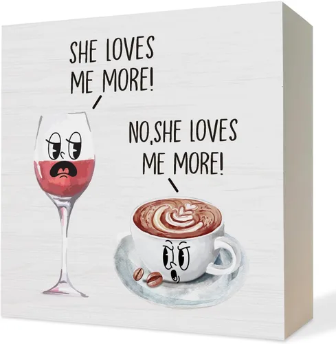 Miniatura 17 de Cartel de madera de champán rosa divertido, regalo de anfitriona de champán para mujeres, diseño de vino espumoso Grandmillennial, placa decorativa