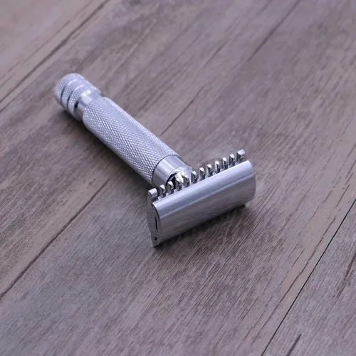 Miniatura 3 de Máquina De Afeitar Para Hombre Máquina de afeitar segura para hombres Máquina de afeitar doble afeitadora hombres Maquinilla de afeitar de acero