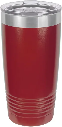 Polar Camel Vaso aislado al vacío de acero inoxidable de 20 onzas (granate)