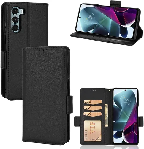 Miniatura 279 de Funda de piel sintética compatible con Motorola Moto E22 4G, funda de piel sintética compatible con Motorola Moto E22i 4G, color negro