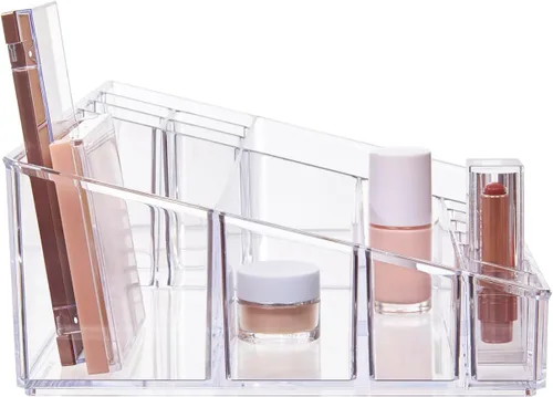 Miniatura 6 de STORi Audrey - Cajón organizador de plástico transparente apilable Organiza paletas de sombras de ojos, cosméticos y suministros de belleza en un
