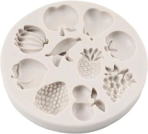 Miniatura 11 de Juego de 2 moldes de silicona para frutas, molde pequeño para decoración de pasteles, chocolate, dulces, resina, arcilla, mini molde de sandía
