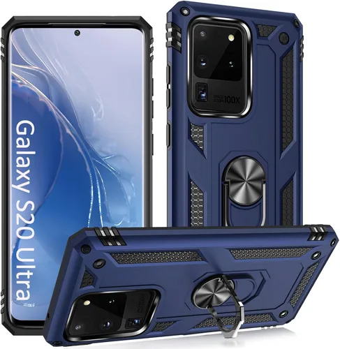 Miniatura 15 de ADDIT Funda S20 para Samsung Galaxy S20 de 6.1 pulgadas, con anillo de soporte, soporte ajustable, grado militar, protección resistente, a prueba
