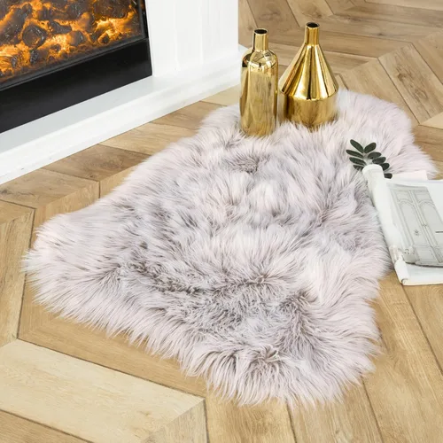 Miniatura 72 de Ashler Home Deco - Tapete de pelo sintético de oveja, mullido, suave, de 2 x 3 pies, lavable a máquina, dormitorio, habitación de los niños, sala