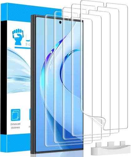 Miniatura 7 de LYWHL Paquete de 5 protectores de pantalla para Samsung Galaxy S26 Plus [como el desbloqueo original de huellas dactilares], película protectora