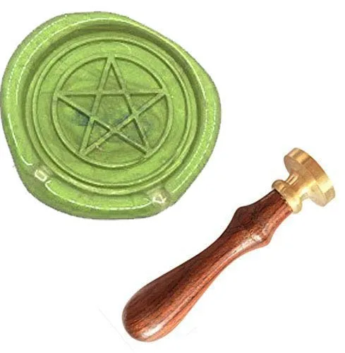 Miniatura 10 de Retro Star Pentagram Símbolo puntiagudo de 5 estrellas Sello de cera cómic Sello de sello de invitación de boda Tarjeta de Navidad Envoltura de vino