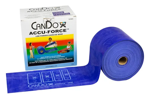 Miniatura 6 de CanDo 10-5918 AccuForce - Banda de ejercicio, rollo de 6 yardas, juego de 5 piezas, amarillo a negro