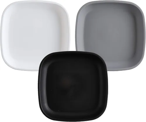 Miniatura 18 de Re-Play Plato Plano de 7" con Tapa de Silicona - Fabricado en Estados Unidos - Hecho con Silicona de Platino de Grado Médico - Con Tapa - Azul Azul