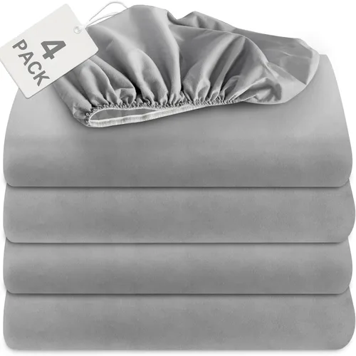 Miniatura 11 de Biloban Juego de sábanas bajeras individuales de 2 piezas, solo sábanas bajeras individuales con bolsillo profundo de hasta 14 pulgadas, sábana