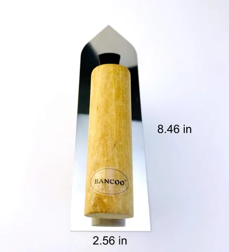 Miniatura 5 de Paleta de acero inoxidable de cabeza puntiaguda - Hoja pequeña ultrafina súper elástica - Herramienta de acabado de yeso, alisado y desnatado
