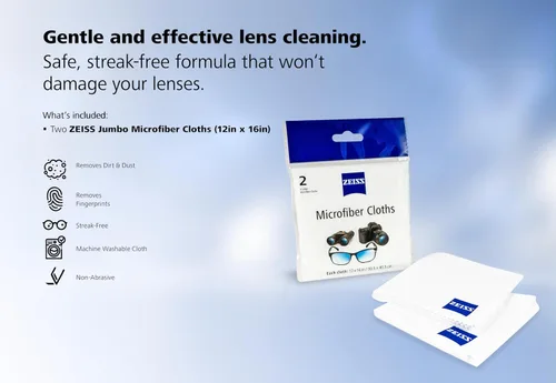 Miniatura 7 de ZEISS Paño de limpieza de lentes de microfibra (paquete de 2) TAMAÑO JUMBO