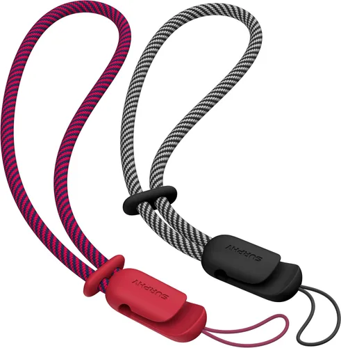 Miniatura 12 de SURPHY Paquete de 2 cordones de teléfono para funda de teléfono celular, correa de muñeca para teléfono para funda, correa de teléfono celular